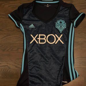Seattle Sounders 2016/2017 Third Alternate Jersey Pacific Blue Size S Womens